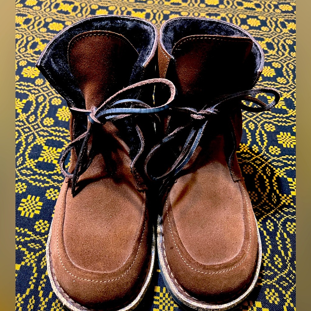 Women's Birkenstock Uppsala Mid Lace-Up Shearling - Brown - size 9-9.5 (EU40)
